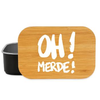 Merde - Boîte à goûter - noir - Devant