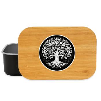 Root Tree of Blossoms - Lunch Box - black - Front