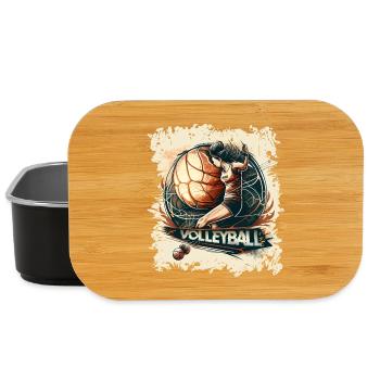 Volley-ball - Boîte à goûter - noir - Devant