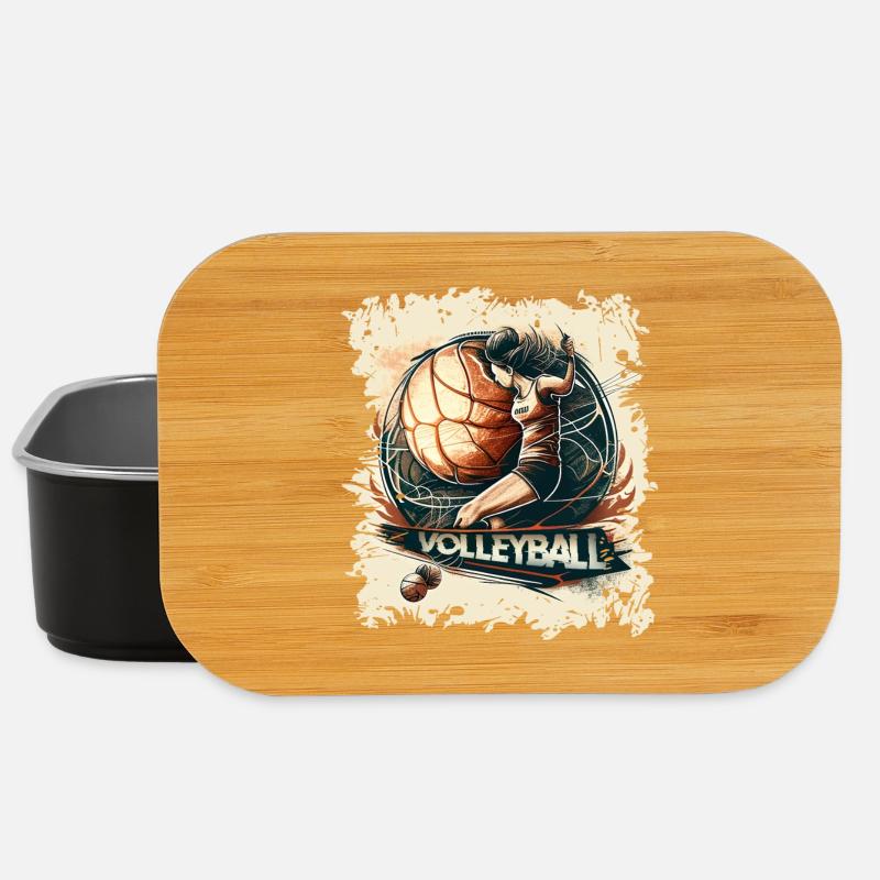 Volleyball - Lunch Box - Schwarz