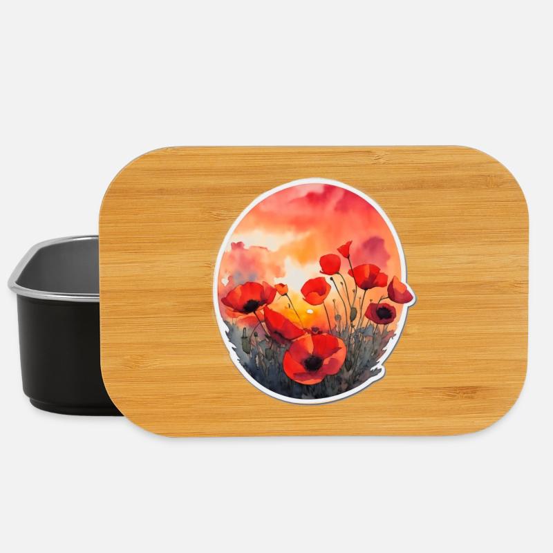 Poppyfield - Lunch Box - Schwarz