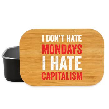 I Don't Hate Mondays. I Hate Capitalism - Lunch Box - black - Front