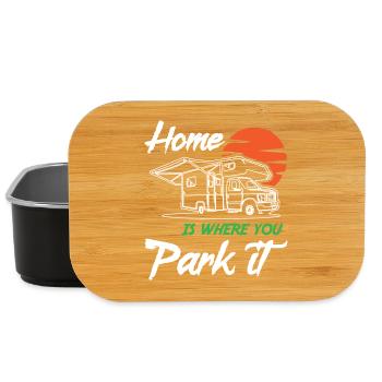 Home is Where you Park It Campervan1 - Lunch Box - Schwarz - Vorne