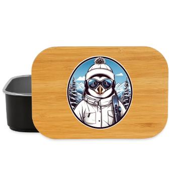 Cute Penguin - Lunch Box - black - Front