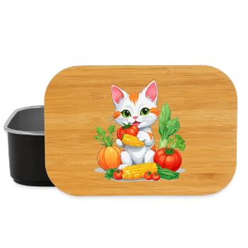 Organic Cat - Lunch Box - black - Front