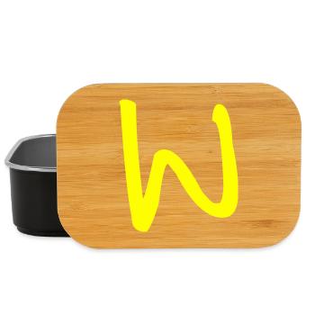 Buchstabe W - Lunch Box - Schwarz - Vorne