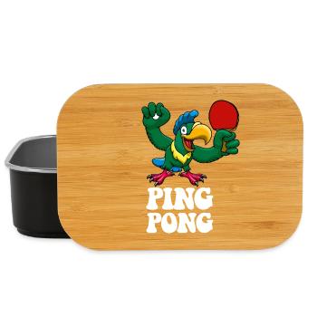 Ping Pong Champion Design Tennis de table et - Boîte à goûter - noir - Devant