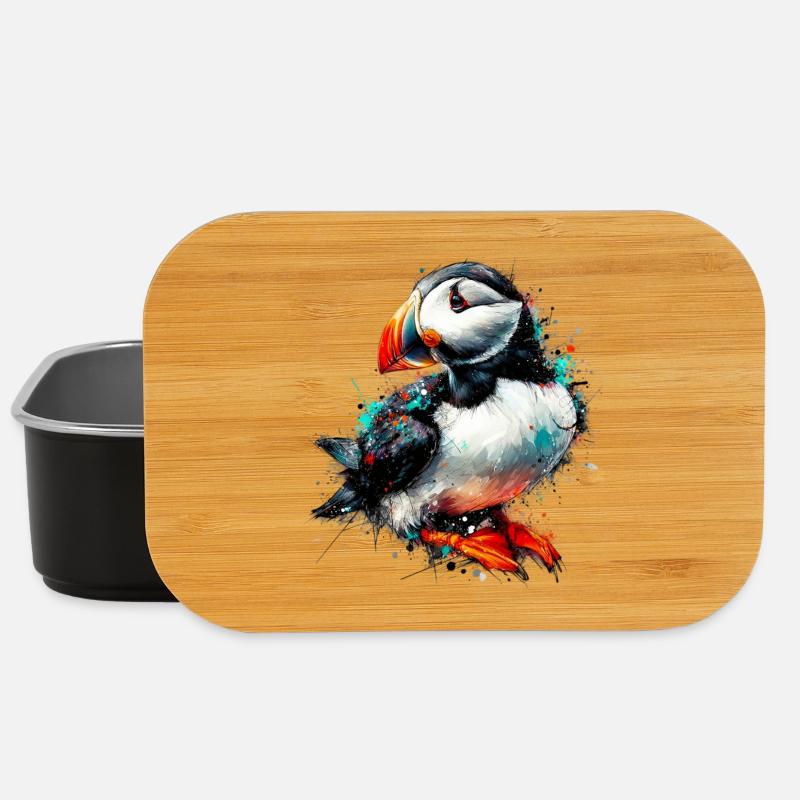 Papageitaucher - Lunch Box - Schwarz