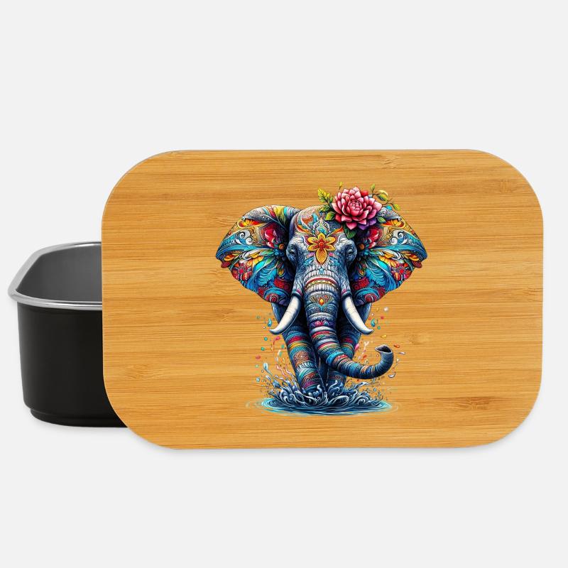 Elefant - Lunch Box - Schwarz