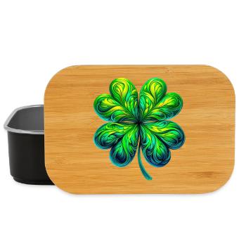 Four-leaf clover - Lunch Box - black - Front