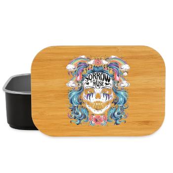 Farbenfrohes Skelett mit sarkastischem Spruch - Lunch Box - Schwarz - Vorne