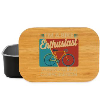 Bike Enthusiast Firmenleben - Lunch Box - Schwarz - Vorne