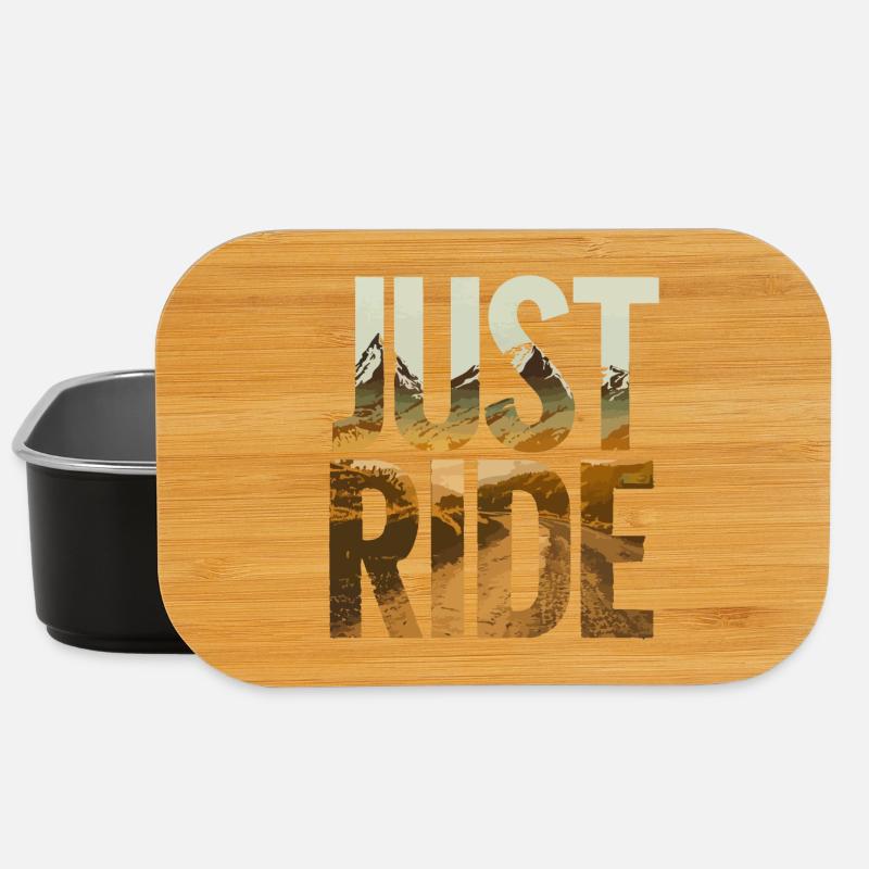 Just Ride - Sonnenuntergang Berge - Lunch Box - Schwarz