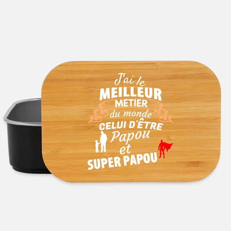 Humor and Pride Grandpa Super Dad - Lunch Box - black