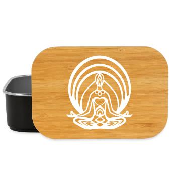 Meditation Lotus Chakra - Lunch Box - black - Front