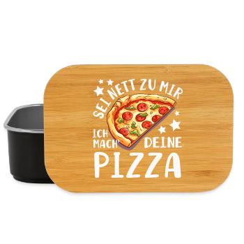 PIzza Bäcker Pizzaiolo - Lunch Box - Schwarz - Vorne