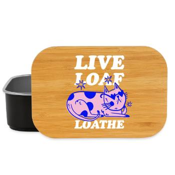 Live Loaf Loathe – Sassy Cat Vibes - Lunch Box - black - Front