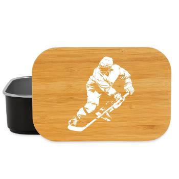 Eishockeyspieler Zeichnung - Lunch Box - Schwarz - Vorne