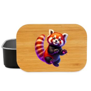 Red panda - Lunch Box - black - Front