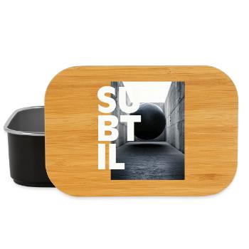 Weightlessness, subtle black and white, graphic design - Lunch Box - black - Front