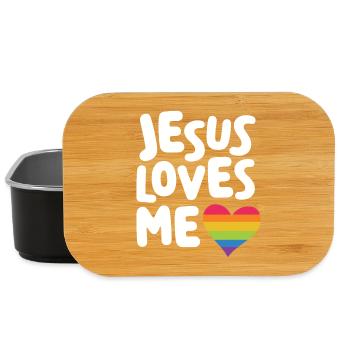 LGBTQ Pride Month - Jesus liebt mich - Lunch Box - Schwarz - Vorne