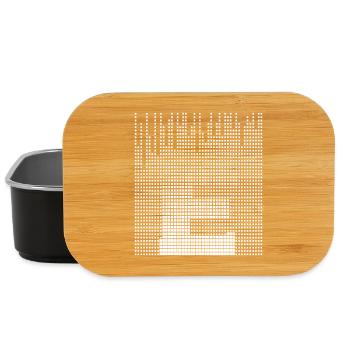 Letter E, Name, der Buchstabe E - Lunch Box - Schwarz - Vorne