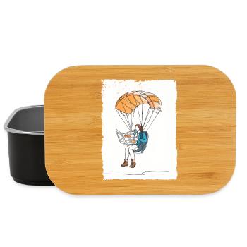 Airborne Reader Illustration - Lunch Box - black - Front