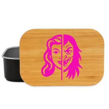 Split Face Contrast - Lunch Box - black - Front
