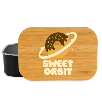 Mignon orbite beignet planète - Boîte à goûter - noir - Devant