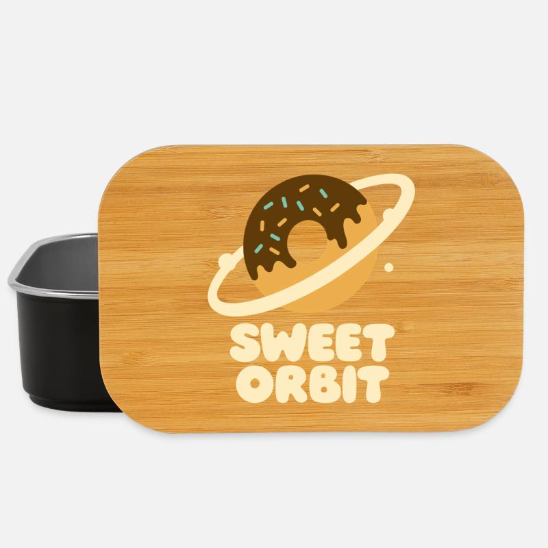 Süßer Orbit Donutplanet - Lunch Box - Schwarz