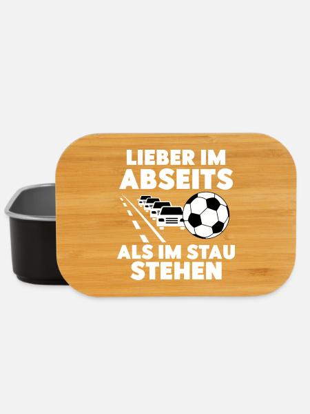 Lieber im Abseits als im Stau stehen - Lunch Box - Schwarz