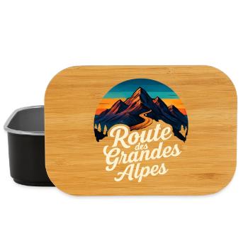 Route des Grandes Alpes Vintage - Boîte à goûter - noir - Devant