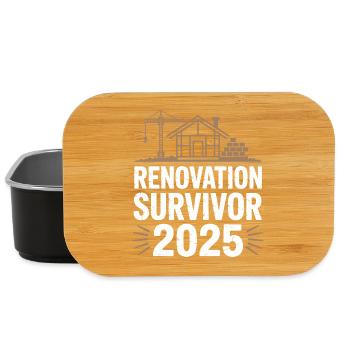 Renovierung Survivor 2025 Bau Humor Design - Lunch Box - Schwarz - Vorne