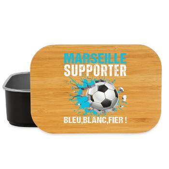 Marseille Supporter Marseille Football Gift - Lunch Box - black - Front