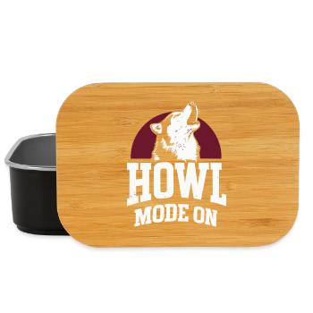 Howl Mode On Husky Design - Lunch Box - black - Front