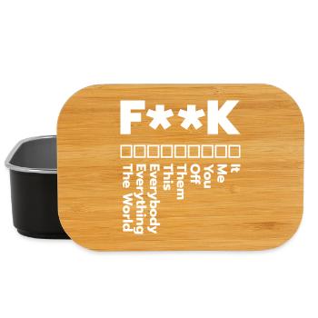 – design rebelle pour les courageux - Boîte à goûter - noir - Devant