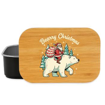 Bärenweihnachten-Weihnachts-Weihnachtsmann - Lunch Box - Schwarz - Vorne