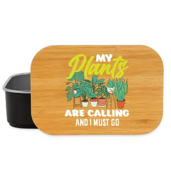 Cadeaux pour les jardins et les amoureux des plantes - Boîte à goûter - noir - Devant