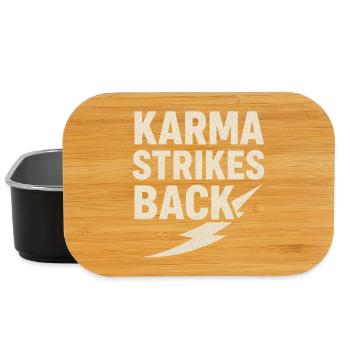 Karma Strikes Back Vintage Bolt - Lunch Box - Schwarz - Vorne