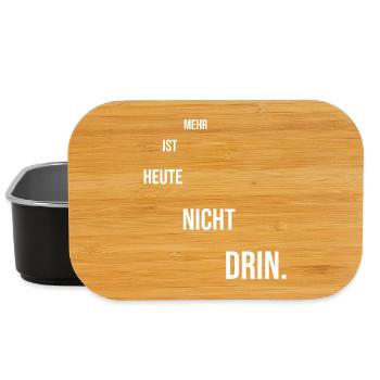 Motivational saying - Lunch Box - black - Front