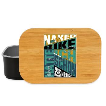 Naked Bike History – Motorcyclist Statement - Lunch Box - black - Front
