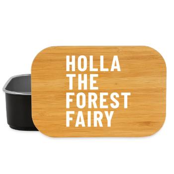 Holla the Forest Fairy Denglish Holla die Waldfee - Lunch Box - Schwarz - Vorne