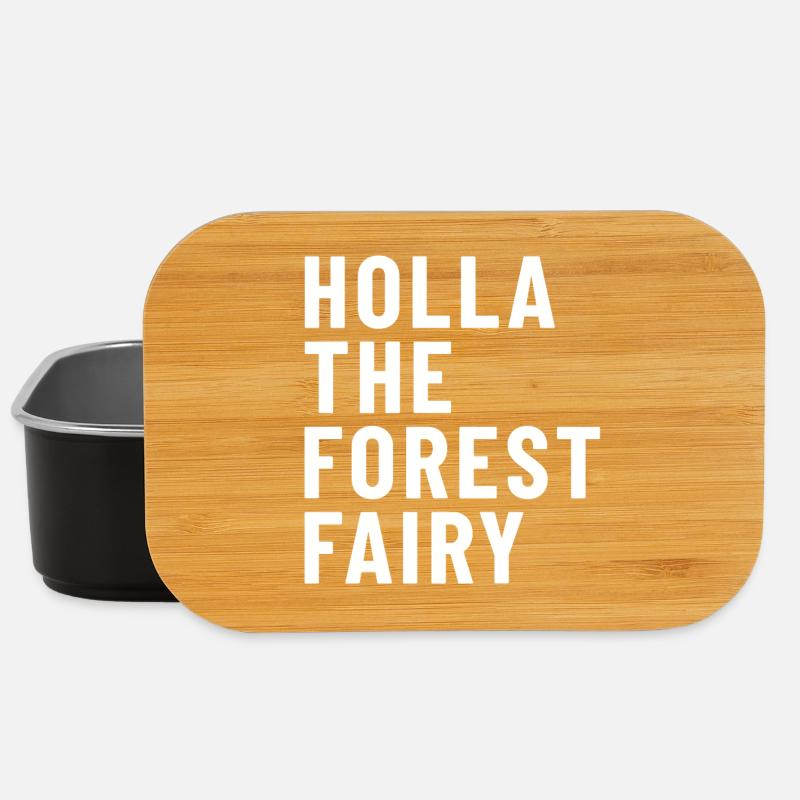 Holla la fée des forêts (Denglish) Holla la fée des forêts - Boîte à goûter - noir
