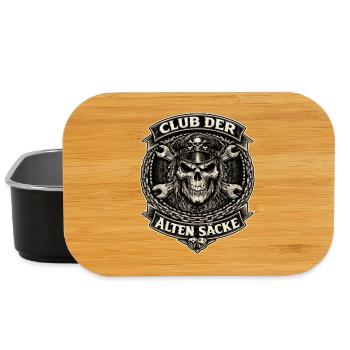 Club der alten Säcke Skull Biker Design - Lunch Box - Schwarz - Vorne