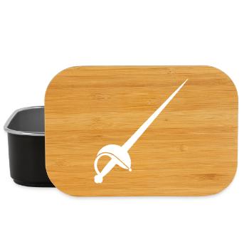 Degen Fechten Musketier Waffe Vektor - Lunch Box - Schwarz - Vorne