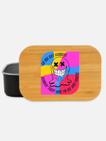 life is short. POP - Lunch Box - black