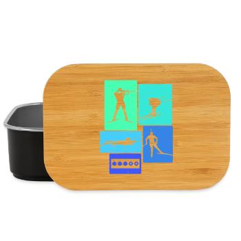 Biathlon Retro Biathlete - Lunch Box - black - Front