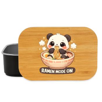 Ramen Panda Modus An - Lunch Box - Schwarz - Vorne