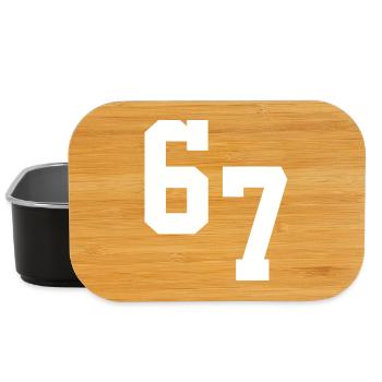 Digital Neon 67 Typography - Lunch Box - black - Front