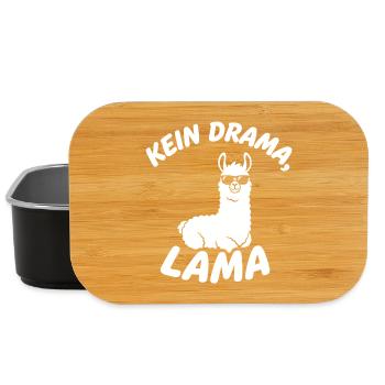 No drama Lama - Lunch Box - black - Front